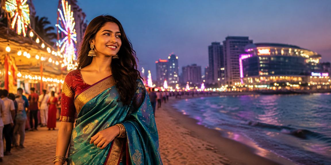 Chennai Marina Beach evening entertainment and VIP betting
